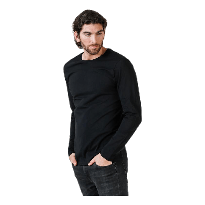 Crew Neck Longsleeve Black