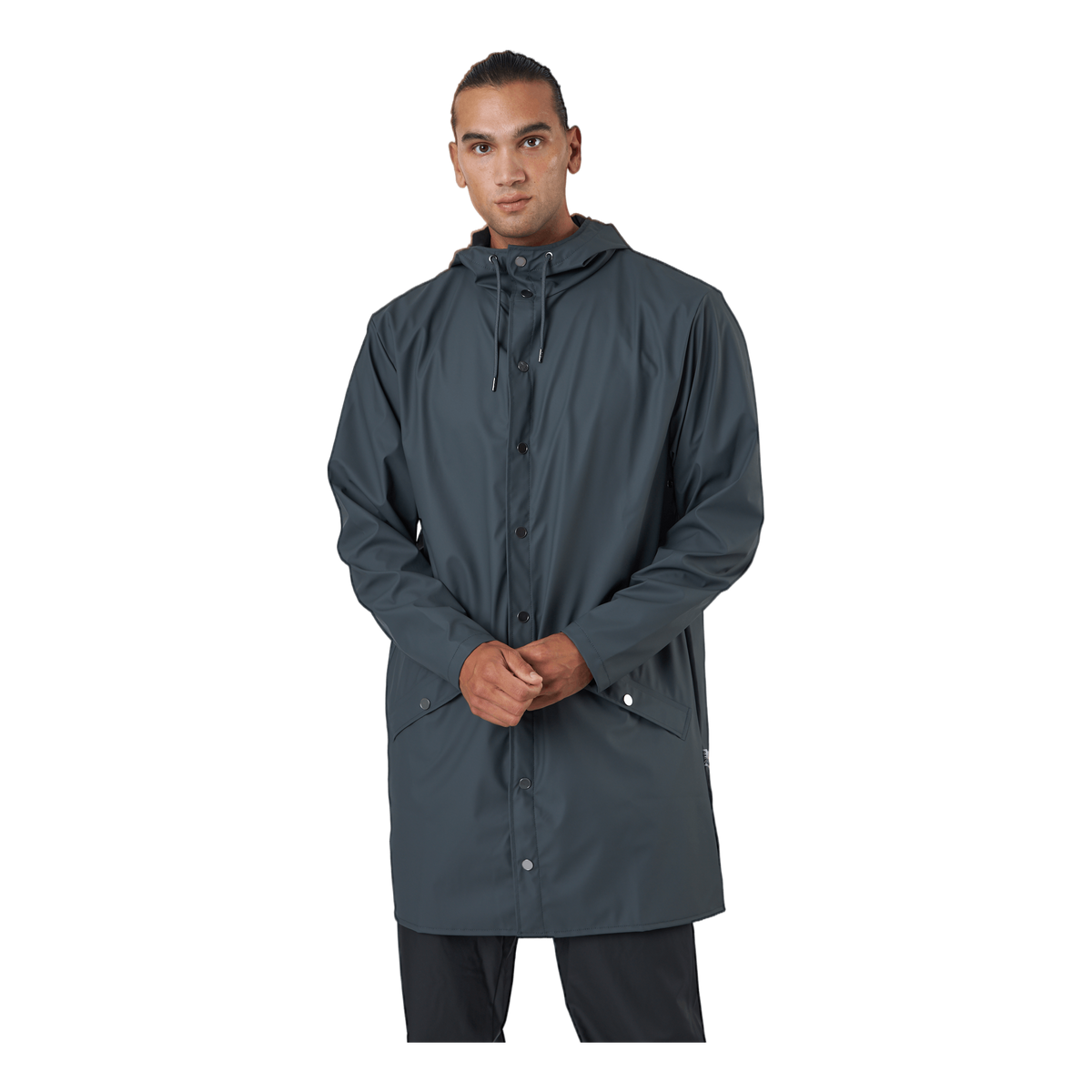 Rains Long Jacket Slate