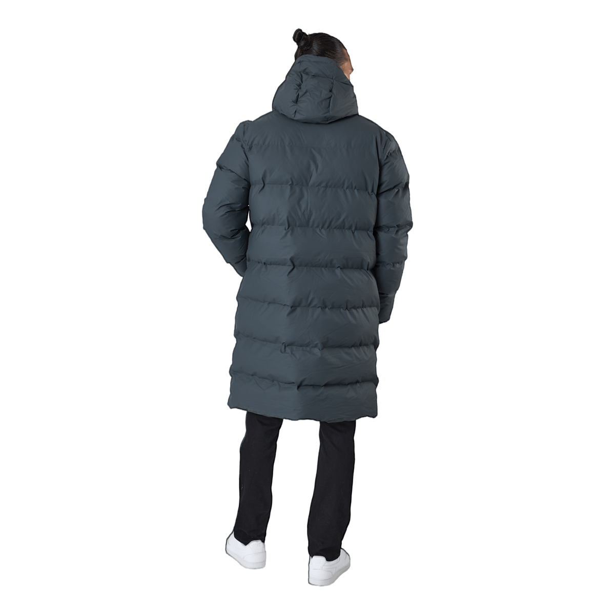 Rains Long Puffer Jacket Slate