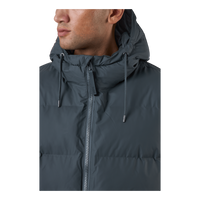 Rains Long Puffer Jacket Slate