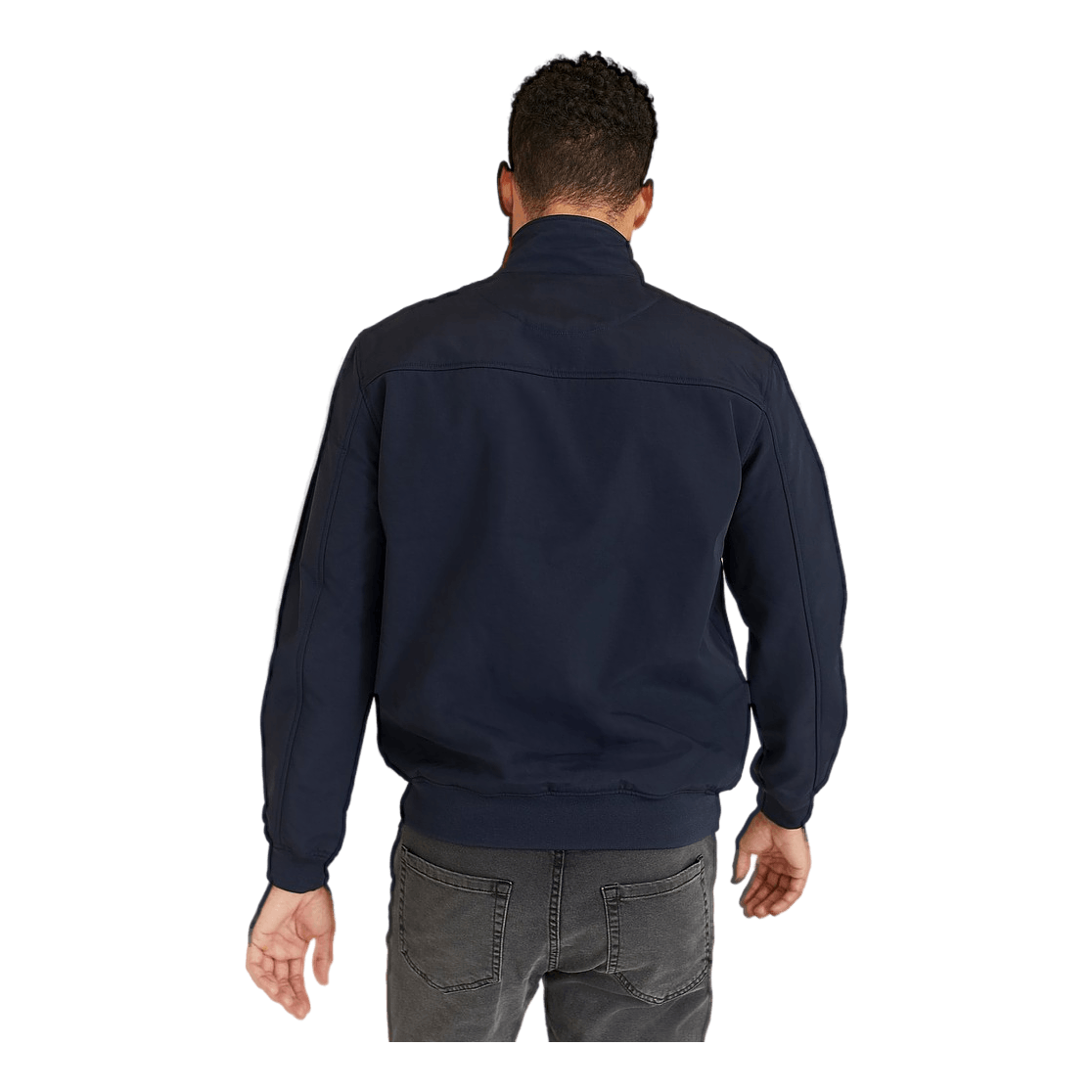 Lyle & Scott Fleece Lined Funnel Neck Jacke Dark