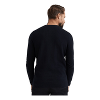 Lyle & Scott Cotton Merino V Neck Jumper Jet