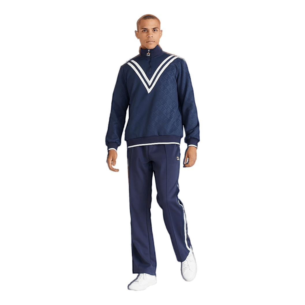 Men Teslin Half Zip Shirt  Iris