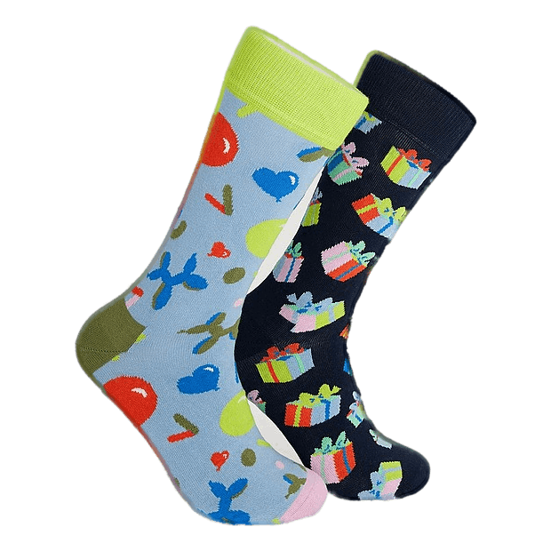 2-pack Happy Birthday Socks Gi Multi