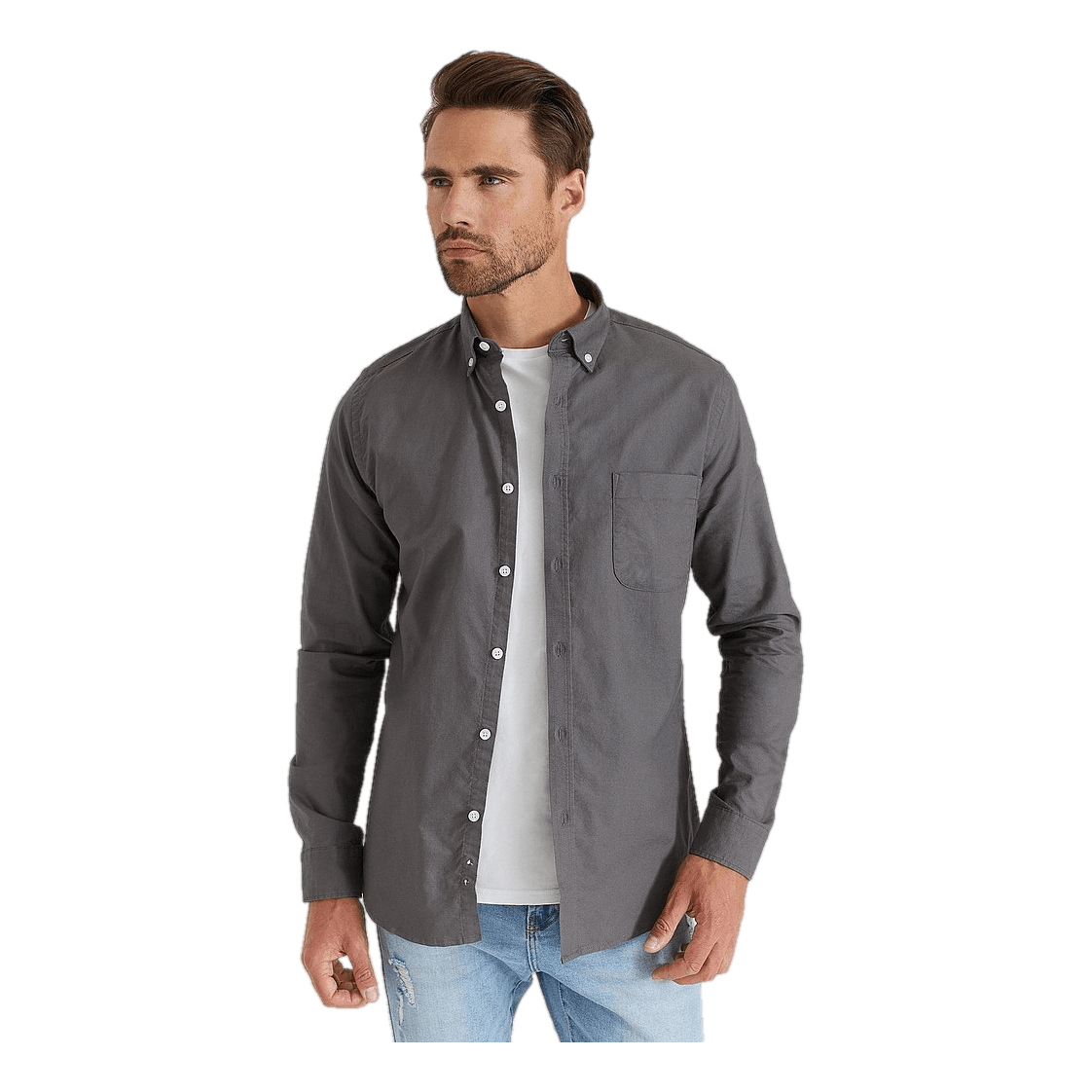 Studio Total Studio Total Melker Oxford Shirt Asphalt