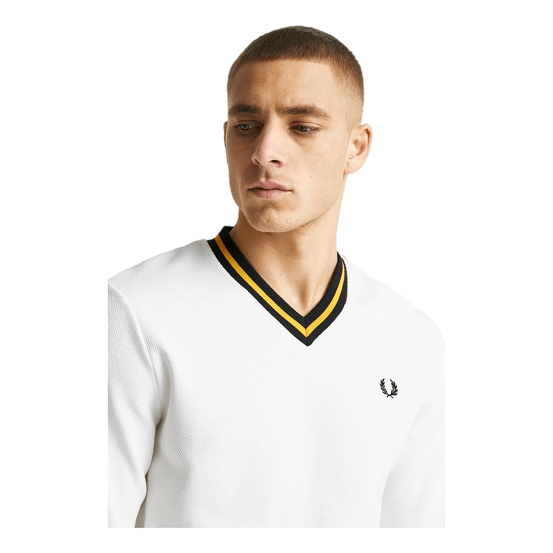 Fred Perry Tip Pique Textured Jumper 129