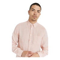 J.Lindeberg Linen  Slim Shirt Claystone