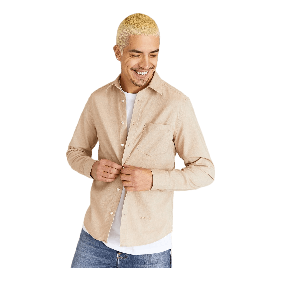 J.Lindeberg Coolmax Oxford Slim Shirt Tiger