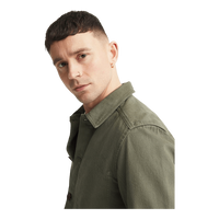 J.Lindeberg Lando Twill Work Overshirt Deep Depths