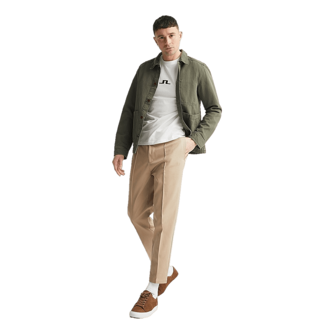 J.Lindeberg Lando Twill Work Overshirt Deep Depths