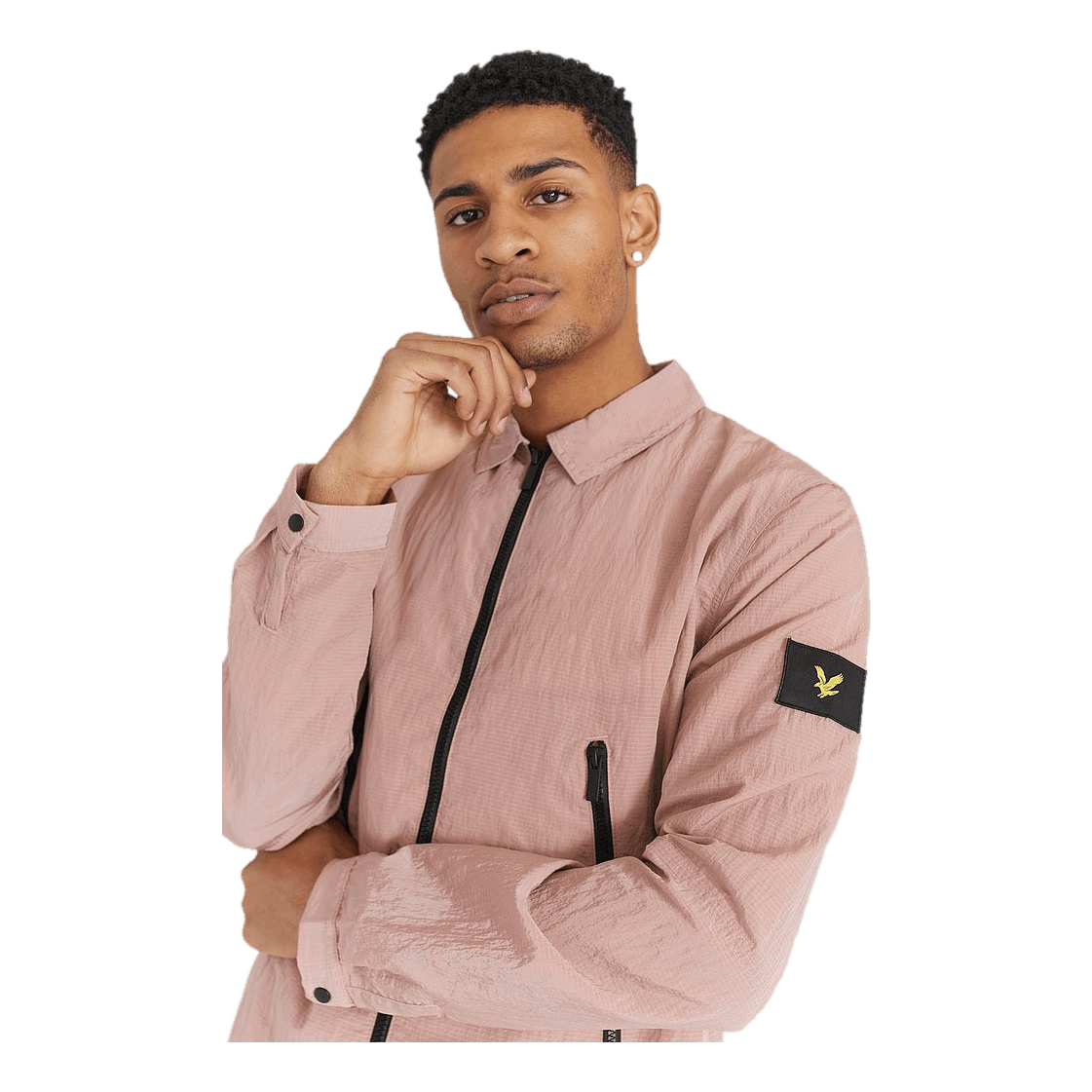 Lyle & Scott Dual Zip Overshirt Stone