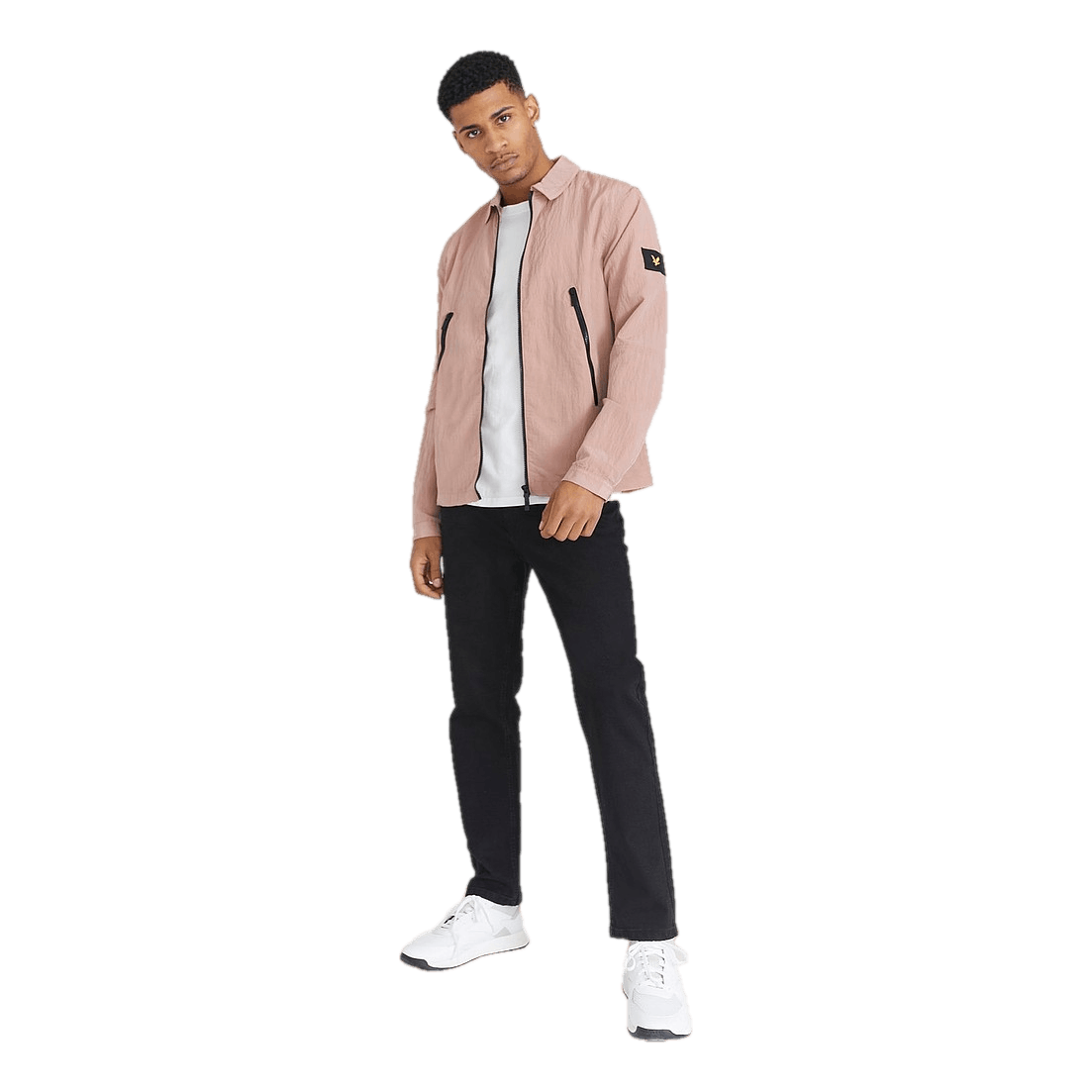 Lyle & Scott Dual Zip Overshirt Stone