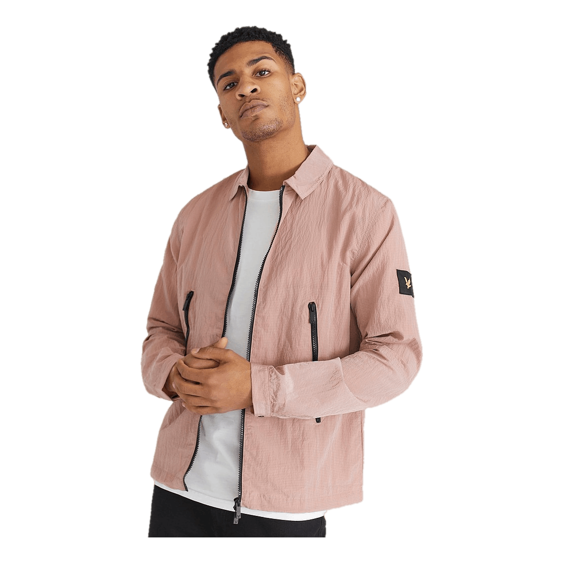 Lyle & Scott Dual Zip Overshirt Stone