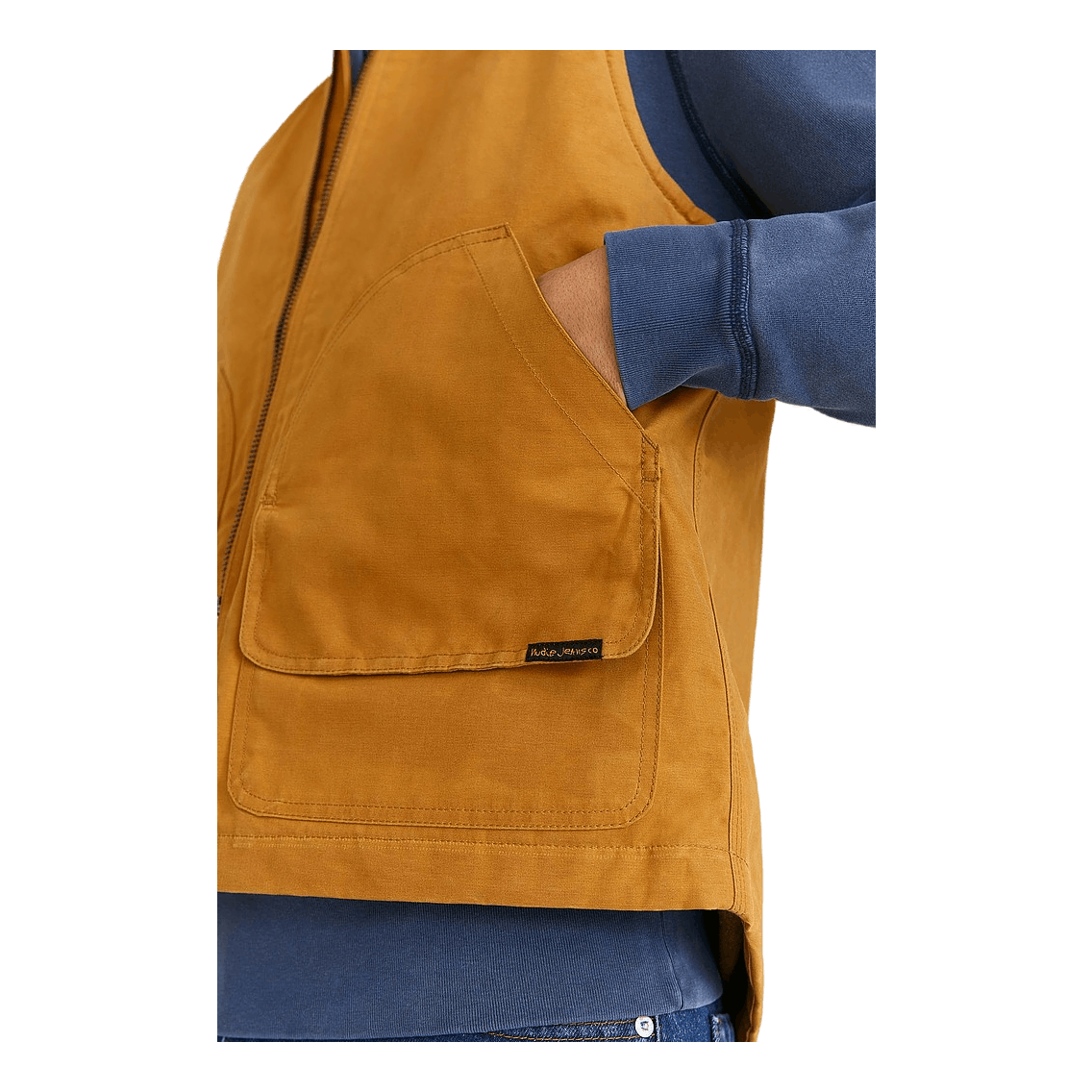 Nudie Jeans Douglas Duck Vest Ochre
