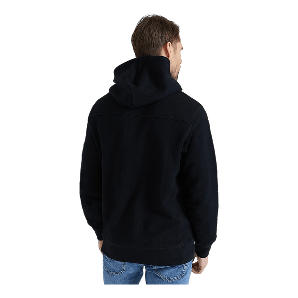 Monologo Sleeve Badge Hoodie Bae