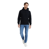 Monologo Sleeve Badge Hoodie Bae