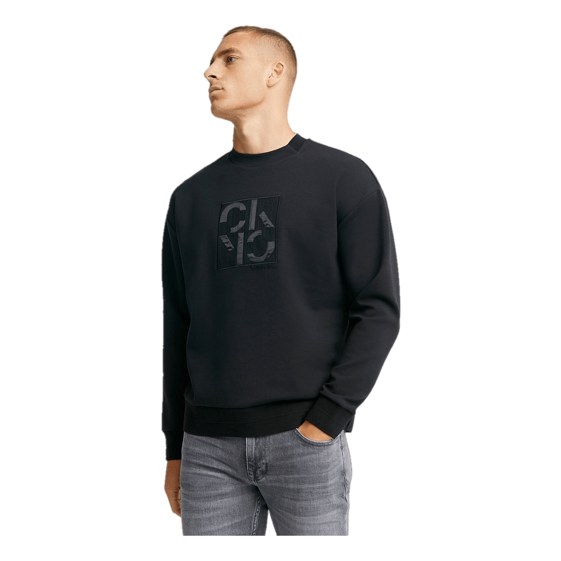 Calvin Klein Embroidered Comfort Sweatshirt Beh - Ck Black - Calvin Klein –