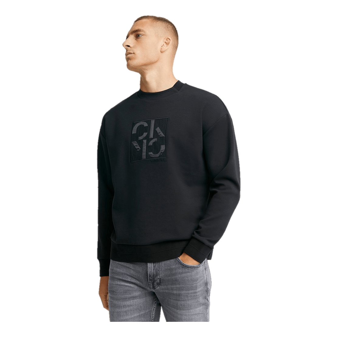 Calvin klein discount embroidered sweatshirt