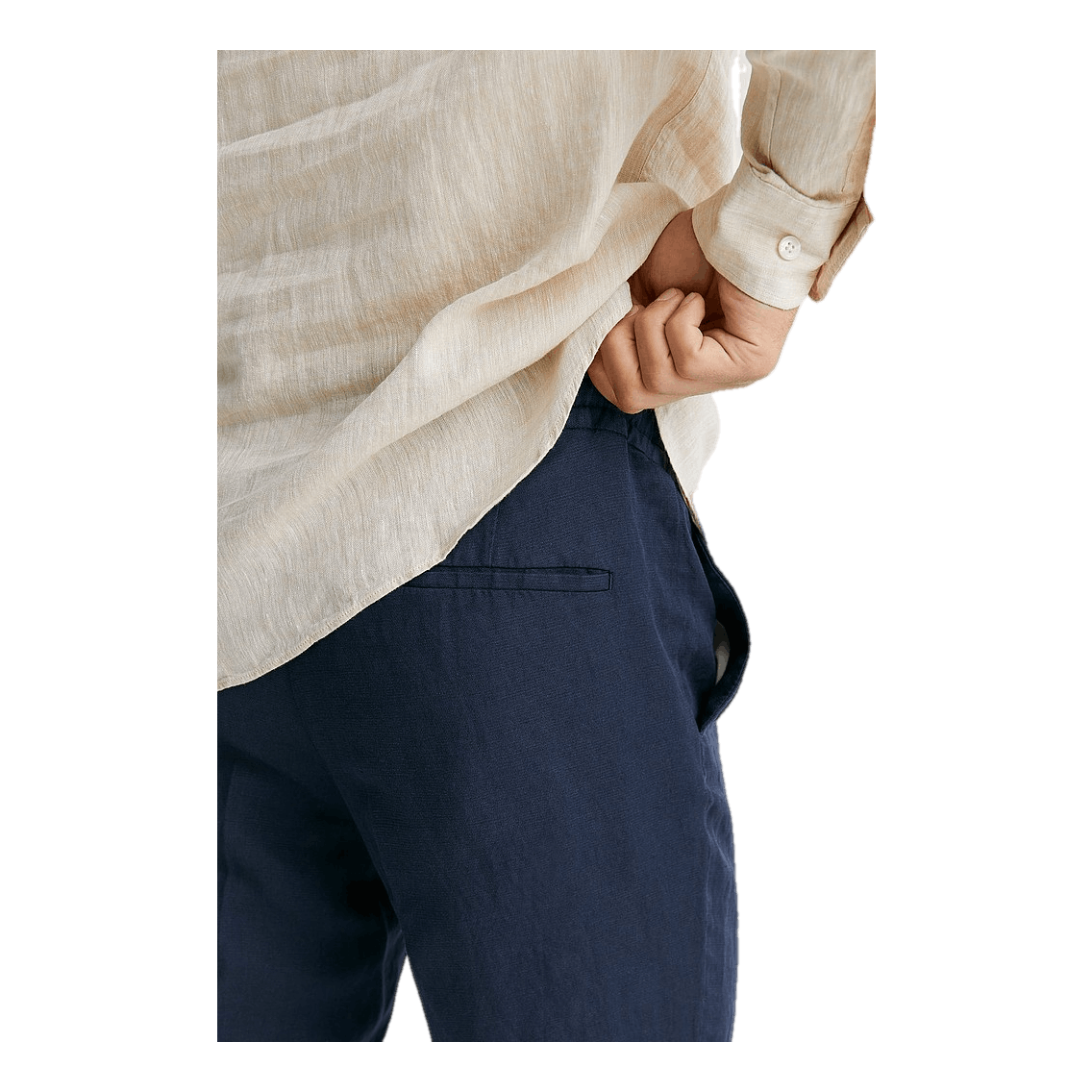 Sasha Drape Linen Pants Jl