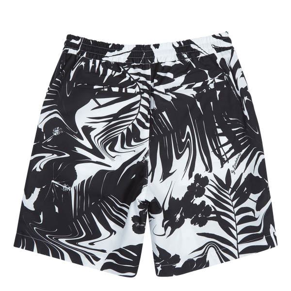 Earl Hibiscus Print Shorts