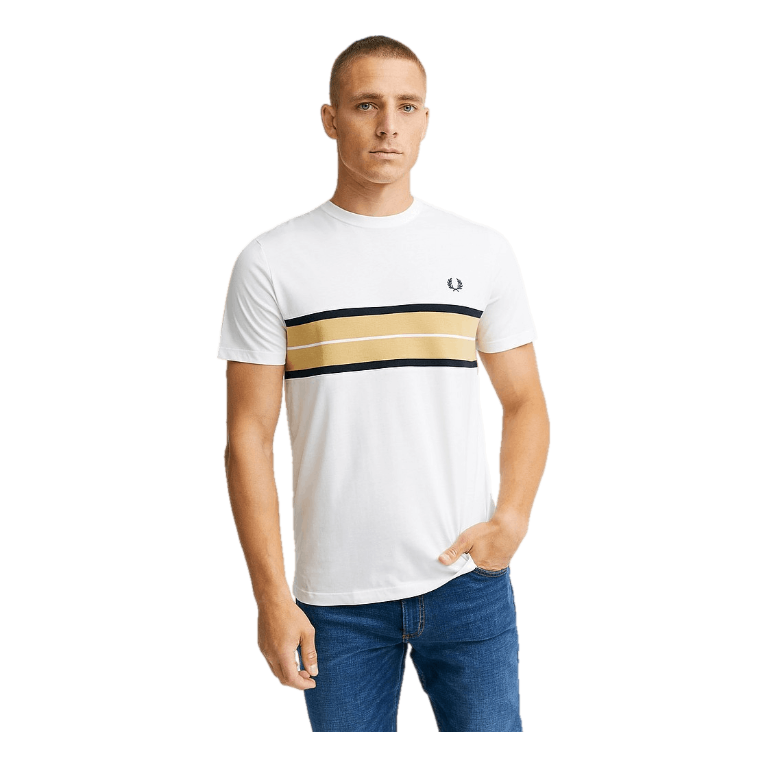 Fred Perry Tramline Panel Tee 129
