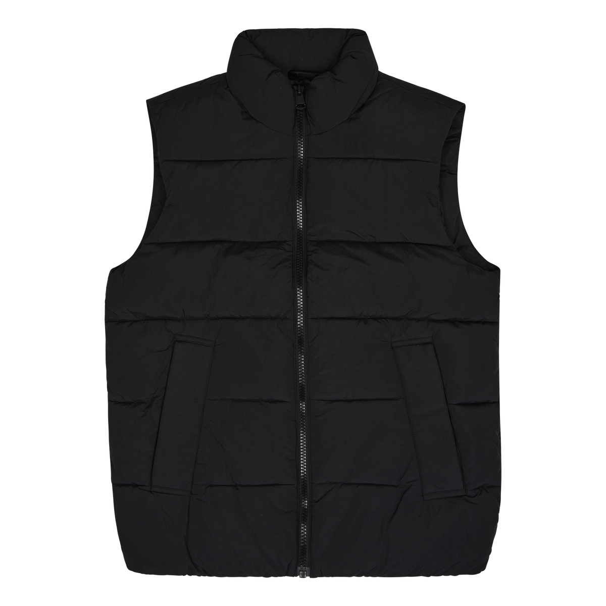 Crinkle Nylon Puffer Vest Beh