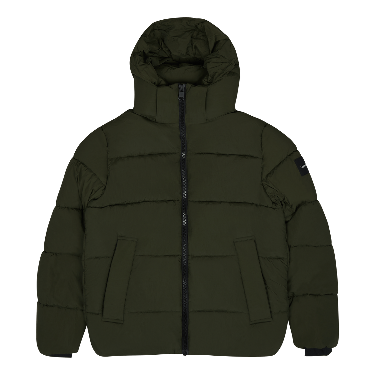 Crinkle Nylon Puffer Jacket