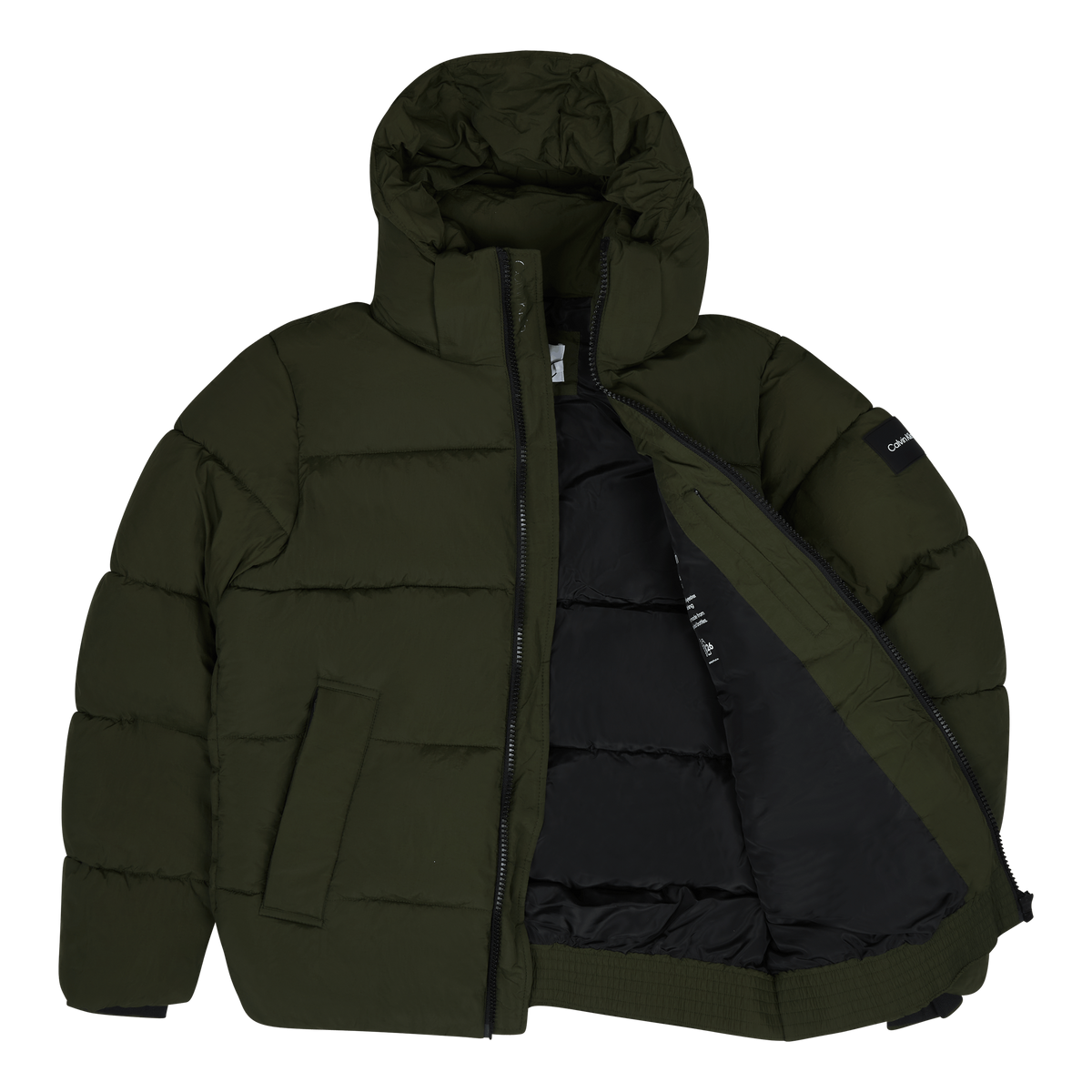Crinkle Nylon Puffer Jacket