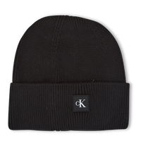 Calvin Klein Monogram Rubber Patch Beanie Bds