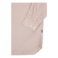 State Poplin Shirt Nougat Stripe Bloom
