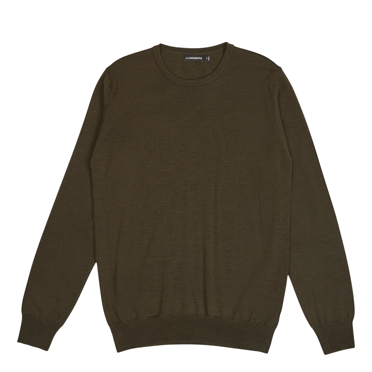 Lyle Merino Crew Neck Sweater Forest