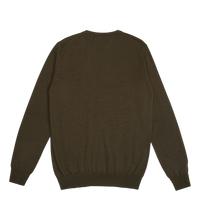 Lyle Merino Crew Neck Sweater Forest
