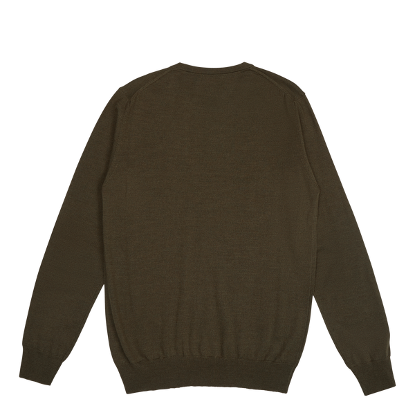 Lyle Merino Crew Neck Sweater Forest