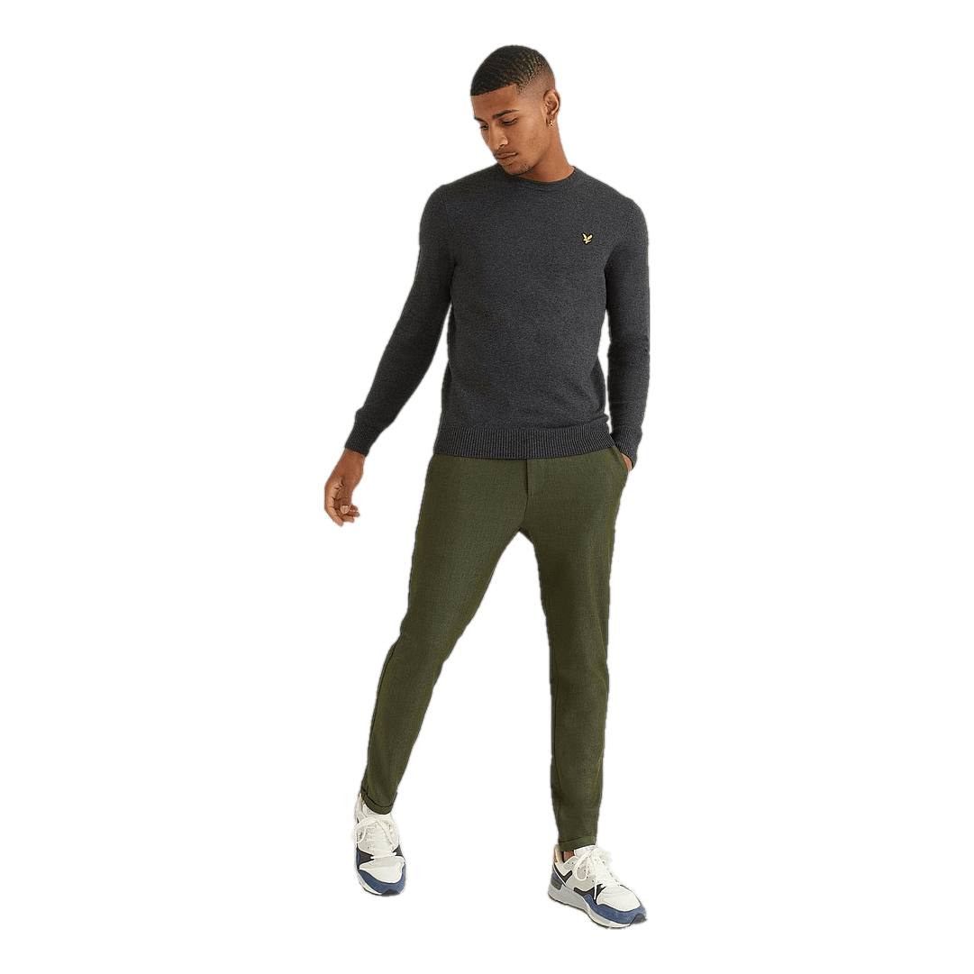 Cotton Merino Crew Jumper  Marl