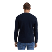 Cotton Merino Crew Jumper Dark