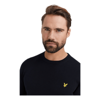 Cotton Merino Crew Jumper Jet