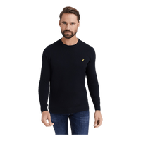 Cotton Merino Crew Jumper Jet