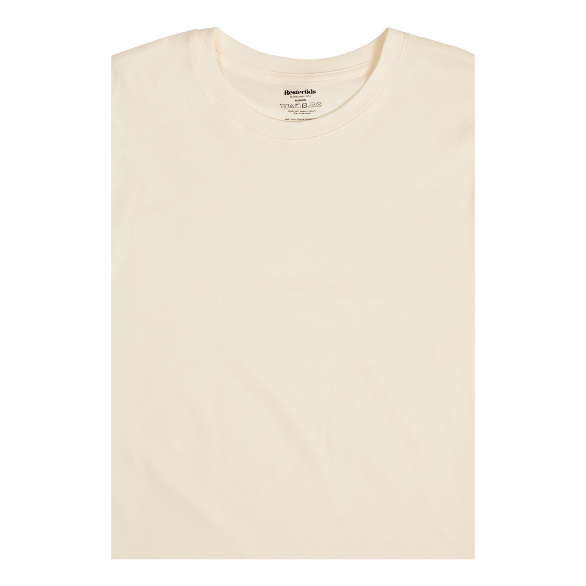 Mid Sleeve Tee Organic Cotton Vanilla Ice