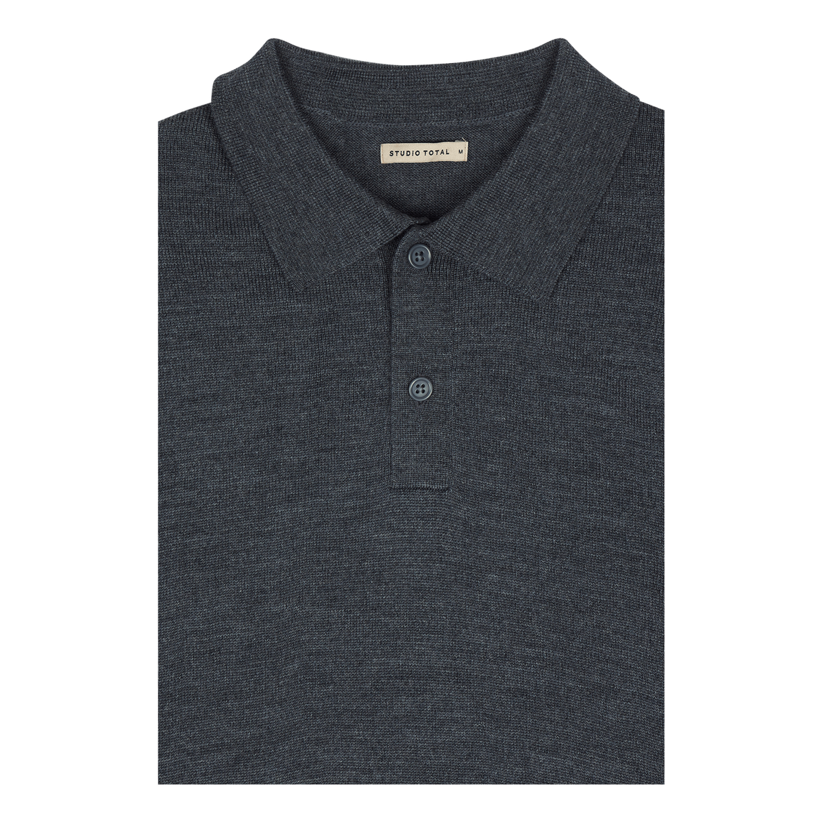 Studio Total Merino Ls Polo Dk