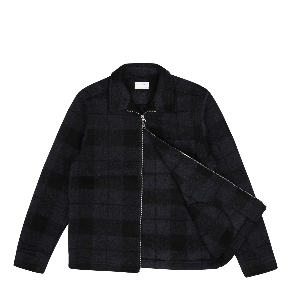 Studio Total Zip Check Overshirt