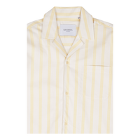 Les Deux Lawson Stripe Ss Shirt lemon Sorbet