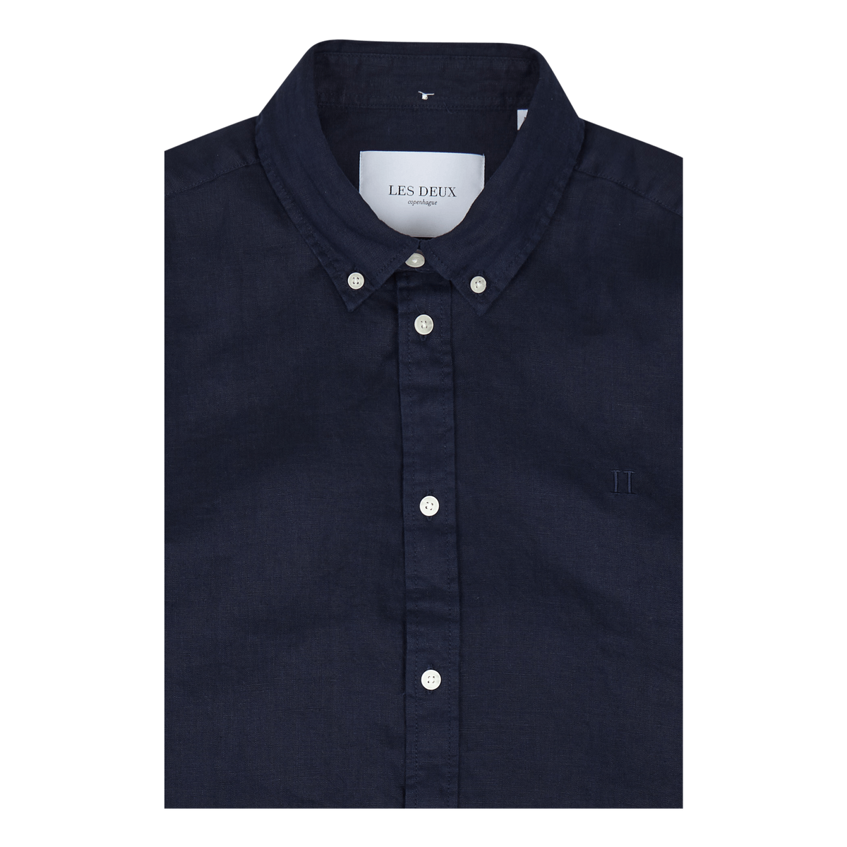 Les Deux Kristian Linen B.d. Shirt Dark