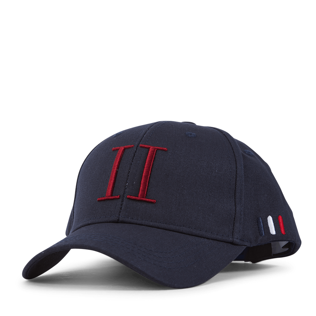 Les Deux Encore Organic Baseball Cap India Ink/burnt Red Les Deux