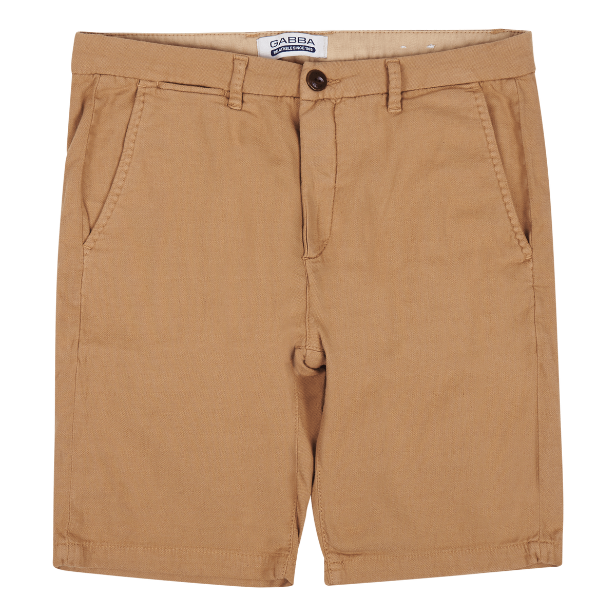 GABBA Jason Broke Linen Chino Short 0191 Humus