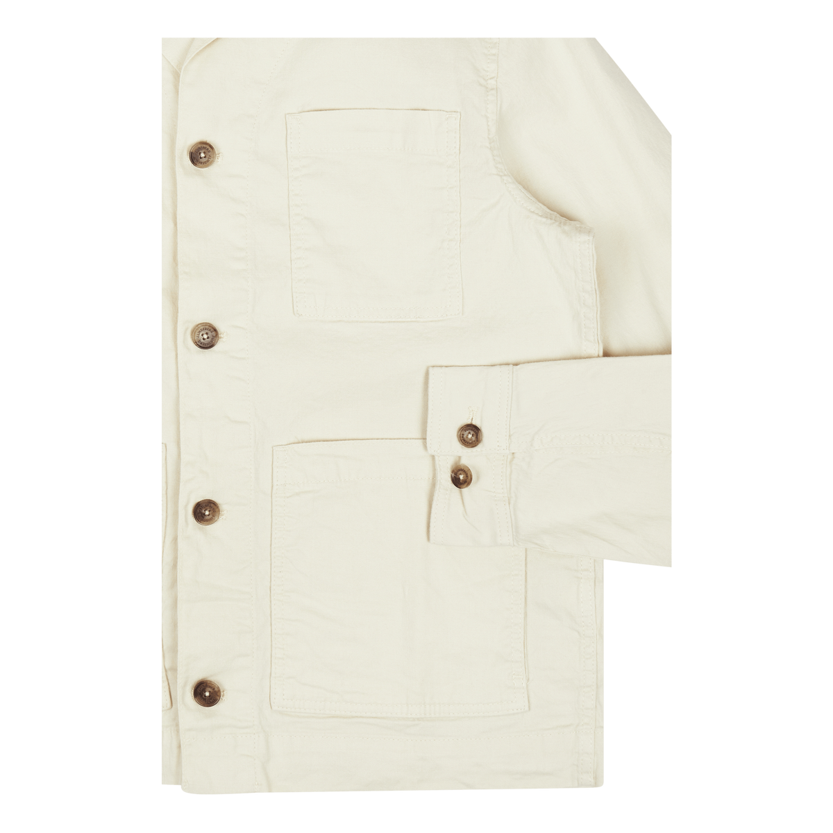 J.Lindeberg Errol Linen Workwear Overshirt Turtledove