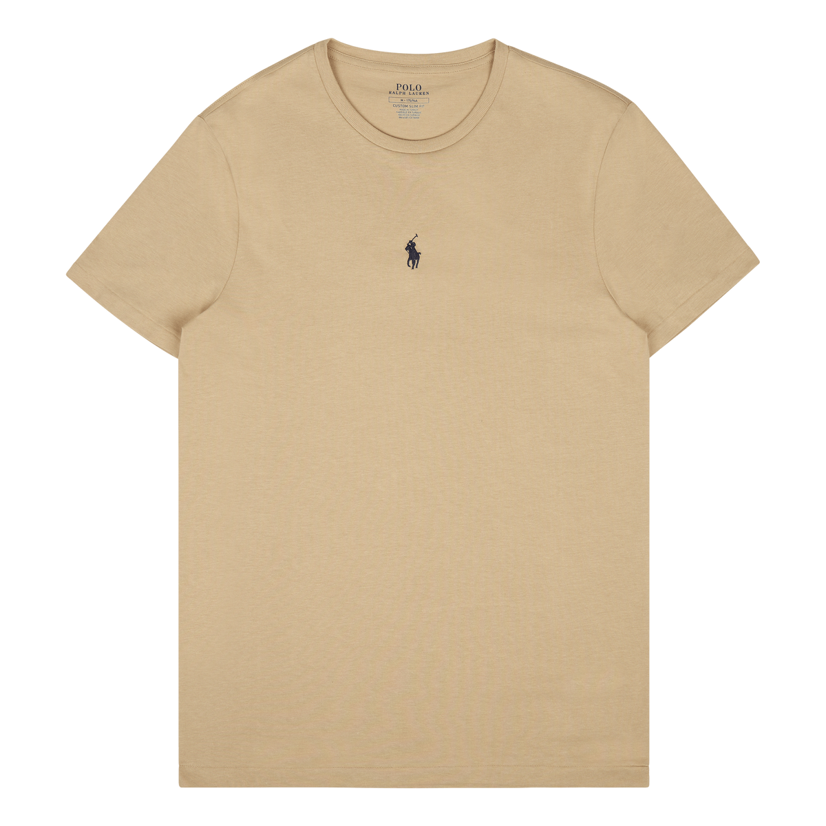 Polo Ralph Lauren Custom Slim Fit Jersey Neck T- Classic Khaki