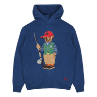 Polo Ralph Lauren Knitted Bear Hoodie Old Royal