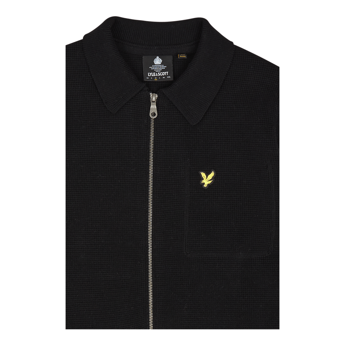 Lyle & Scott Milano Knit Zip Through Shirt Z865 Jet