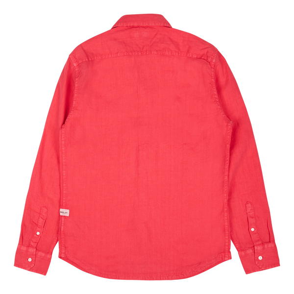 Replay Linen Shirt 259 Coral Red