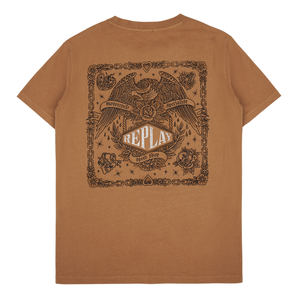 Replay No Thema Tee 227 Tobacco